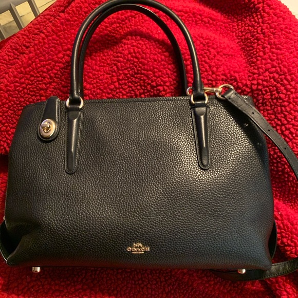 Coach Handbags - Beautiful black leather Coach handbag